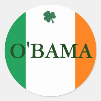 Adesivo Irlandês Obama