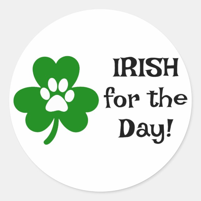 Adesivo Irlandês para o Dia ☘️ 🍻 (Frente)