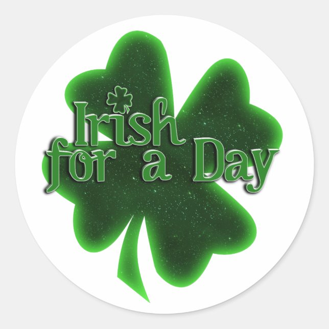 Adesivo Irlandês para uma Rua do dia. Dia de Patrick (Frente)