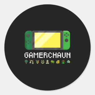 Adesivo Irlandês Video Game Controller Leprechaun Boys Rua