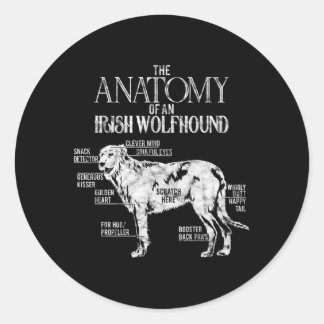 Adesivo Irlandês Wolfhound Dog-