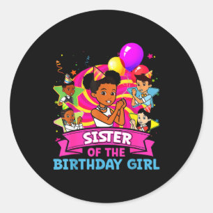 Adesivo Irmã Da Menina Do Aniversário Gracie Nk Boneca Fam