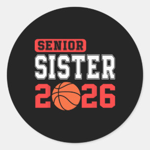Adesivo Irmã de Basquete Sênior Equipe 2026 Cl De 2026 Gra