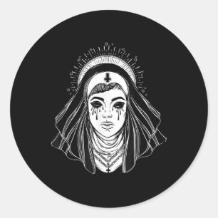 Adesivo Irmã Gótico da Religião Negra - Mau Cross Tatto