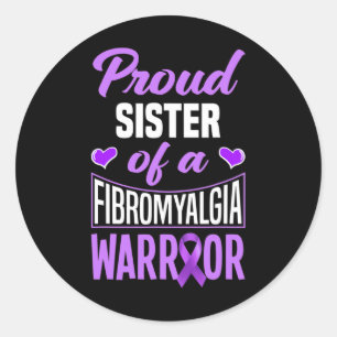 Adesivo Irmã Orgulhosa De Um Guerreiro De Fibromialgia
