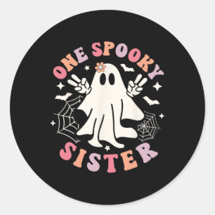 Adesivo Irmã Spooky Ghost Spooky Família Retro Halloween
