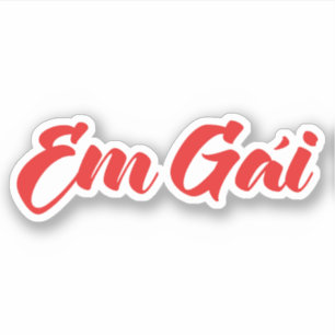 Adesivo Irmã Vietnamita (Jovem) - Em Gái ~ Ting Viet