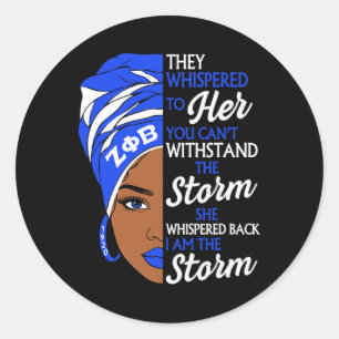 Adesivo Irmandade Zeta Phi Beta Orgulho de Mulheres Negras