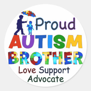 Adesivo Irmão Autismo Orgulhoso
