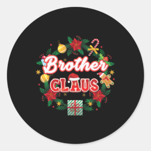 Adesivo Irmão Claus Papais noeis de Natal Laurel Wreath Mi