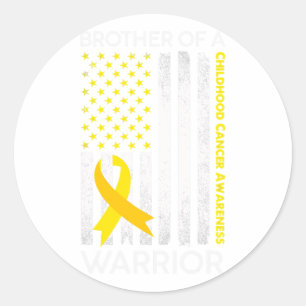 Adesivo Irmão Da Bandeira Dos Eua De Um Cancer De Infância