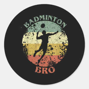 Adesivo Irmão de Badminton Distressed Vintage Irmão de Bad