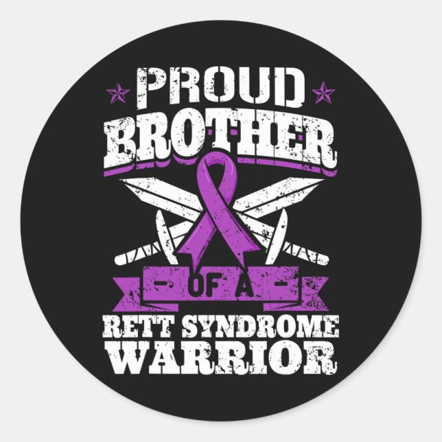 Adesivo Irmão De Uma Síndrome De Rett Sensibilização Do Gu (Frente)