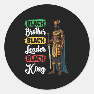 Adesivo Irmão Negro Líder Negro Rei Americano Afro