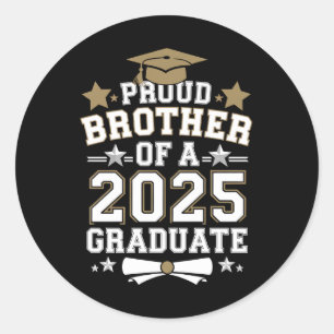 Adesivo Irmão Orgulhoso De Um Graduado Em 2025 Graduação F