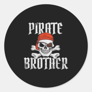 Adesivo Irmão Pirata Halloween Caveira & Ossos Cruzados Pi