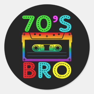 Adesivo Irmão Retro Vintage de 70 anos para a família Hall