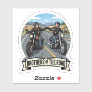 Adesivo Irmãos da Estrada Motoqueiros de Motocicleta Vinil