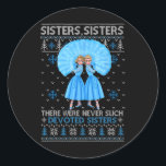 Adesivo Irmãs White Xmas Snow Christmas Movie 1954 Holid<br><div class="desc">Irmãs White Xmas Snow Christmas Movie 1954 Holiday Pajamas</div>