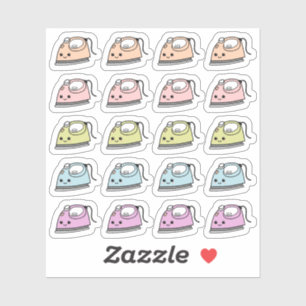 Adesivo Iron Chores Laundry Ironing Lembrete Bujo Planner