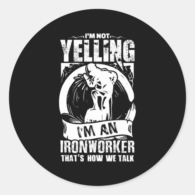 Adesivo Ironworker Por Gritar Ironário (Frente)