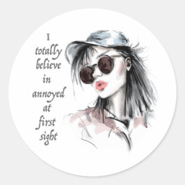 Adesivo Irritado à primeira vista