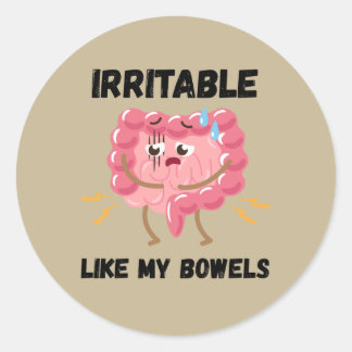 Adesivo Irritável Como Meu Intestino