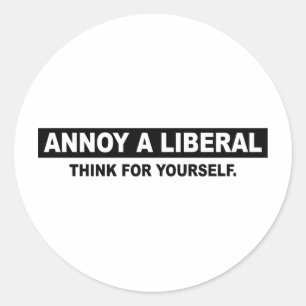 ADESIVO IRRITE UM LIBERAL. PENSE PARA O SENHOR MESMO
