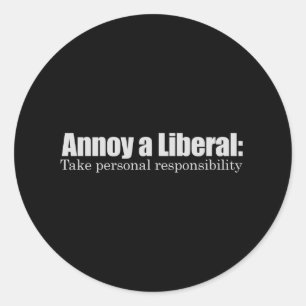 Adesivo Irrite um liberal - tome o t-shirt da