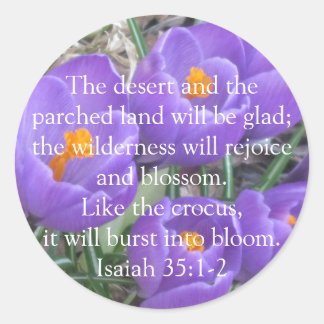 Adesivo Isaiah 35:1-2 ~ Crocus