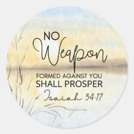 Adesivo Isaiah 54 17 Nenhuma arma formada contra você Bíbl