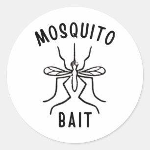 Adesivo Isca de Mosquito Engraçado Acampamento Fogueira Ao
