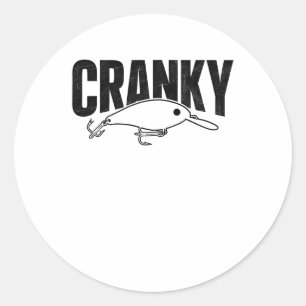 Adesivo Isca de Pesca Crankit - Humor de Pescador Engraçad