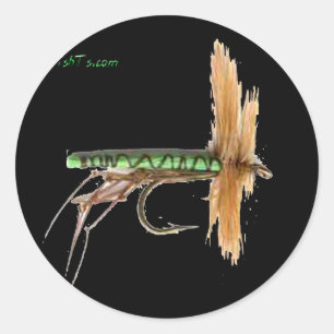 Adesivo Isca Flyfishing, equipamento, atração,