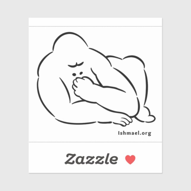 Adesivo Ishmael Sticker por Daniel Quinn (Folha)