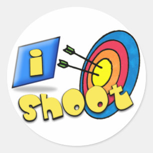 Adesivo iSHOOT do ~ do TIRO AO ARCO - EU DISPARO