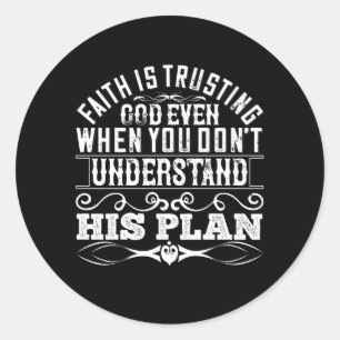 Adesivo Islã - A fé é Deus confiante