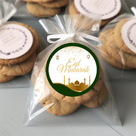 Adesivo Islamic Eid Greeting Sticker – Gold Confetti