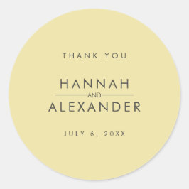 Adesivo Island Citrus Yellow Wedding Favor Stickers