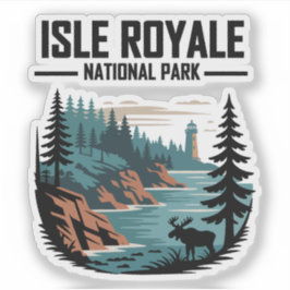 Adesivo Isle Royale National Park Scenderness