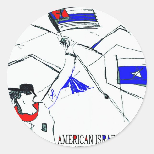 ADESIVO ISRAEL AMERICANO (Frente)