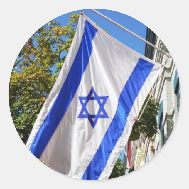Adesivo Israel Flag Flying (Frente)