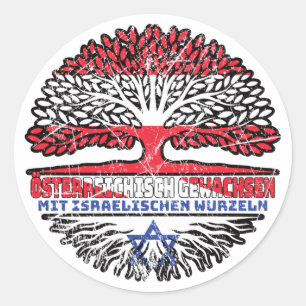 Adesivo Israel Israelisch Österreichisch Österreich Baum