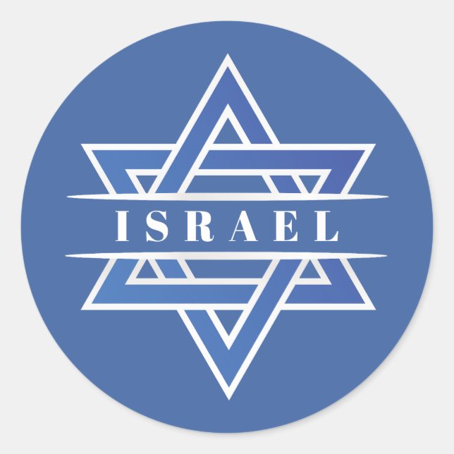 Adesivo Israel Star Of David Flag (Frente)