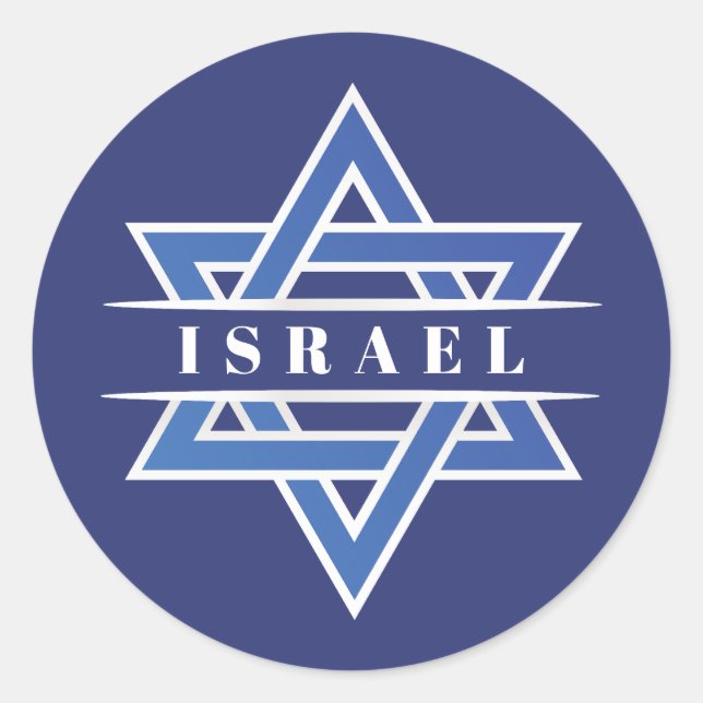 Adesivo Israel Star Of David Flag (Frente)
