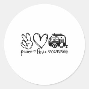 Adesivo Isso Diz Paz Amor Acampamento - Ao Ar Livre