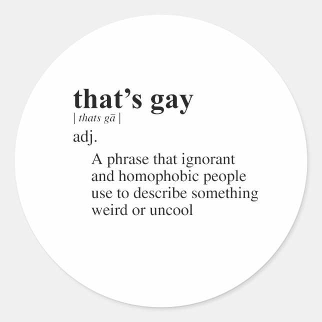 ADESIVO ISSO É GAY (Frente)