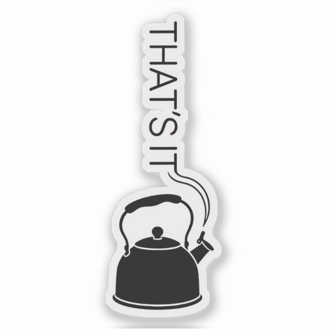 Adesivo Isso é um texto transmitido de chaleira (Frente)