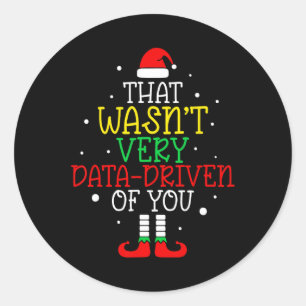 Adesivo Isso não foi feito com dados de Natal