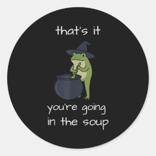 Adesivo Isso vai na meme da sopa engraçado sapo weirdcore
